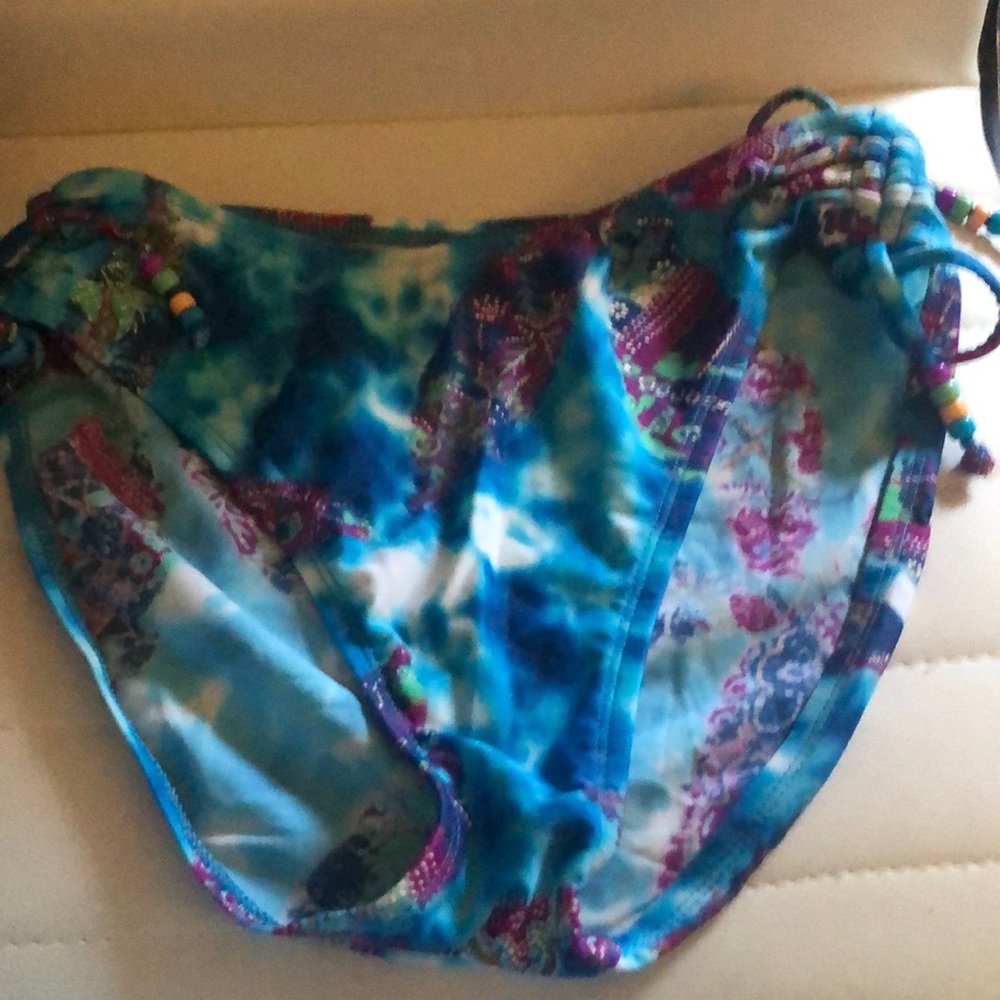Victoria's Secret Blue and Purple Bikini Bottom